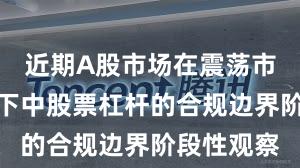 近期A股市场在震荡市环境背景下中股票杠杆的合规边界阶段性观察